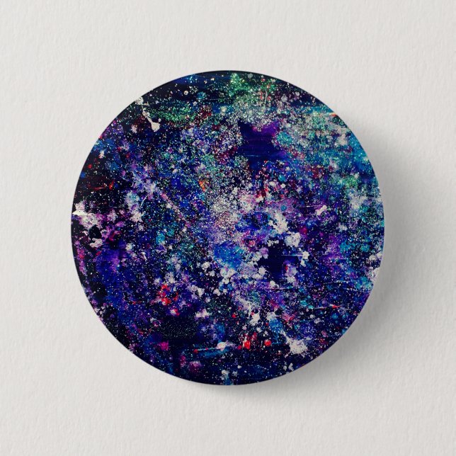Badge Rond 5 Cm Bouton d'espace extra-atmosphérique (Devant)