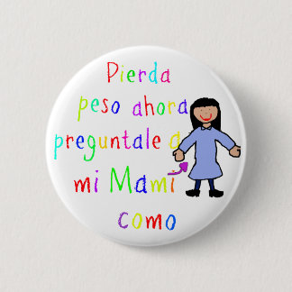 Badge Rond 5 Cm bouton d'espanol d'en de ninos
