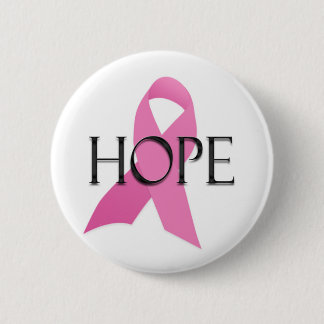 Badge Rond 5 Cm Bouton d'espoir de cancer du sein