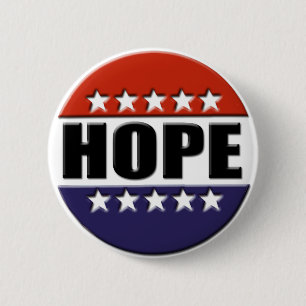 Badge Rond 5 Cm Bouton d'espoir d'Obama