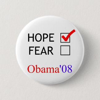 Badge Rond 5 Cm Bouton d'espoir d'Obama