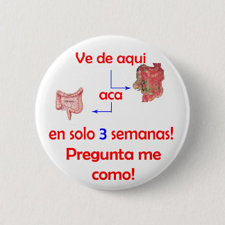 Badge Rond 5 Cm Bouton d'Estomago