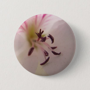 Badge Rond 5 Cm Bouton Détail du géranium