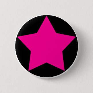 Badge Rond 5 Cm Bouton d'étoile d'Emo (rose)