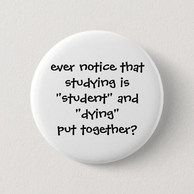 Badge Rond 5 Cm Bouton d'étudiant (Devant)