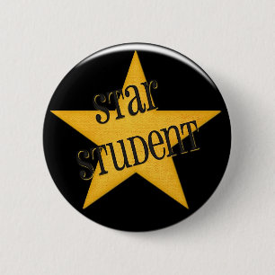 Badge Rond 5 Cm bouton d'étudiant d'étoile