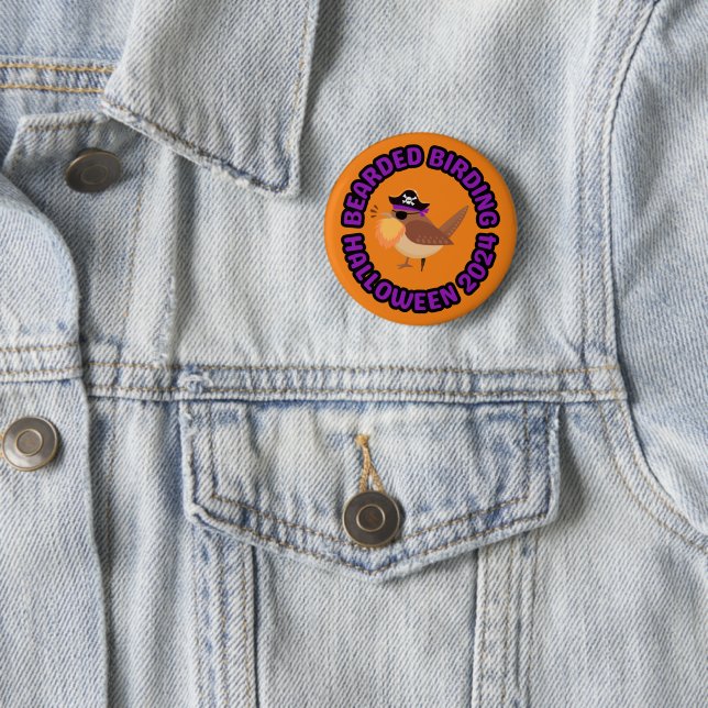Badge Rond 5 Cm Bouton d'Halloween 2024 (En situation)