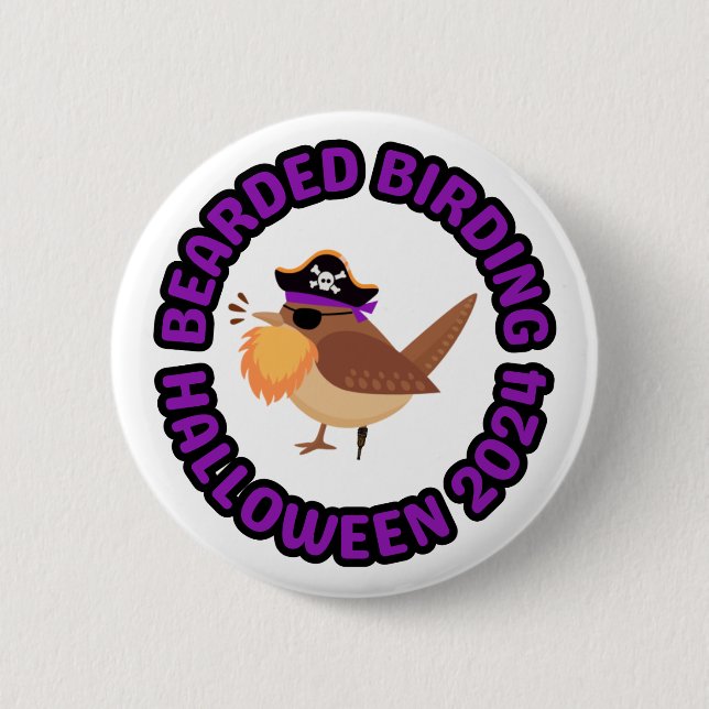 Badge Rond 5 Cm Bouton d'Halloween 2024 (Devant)