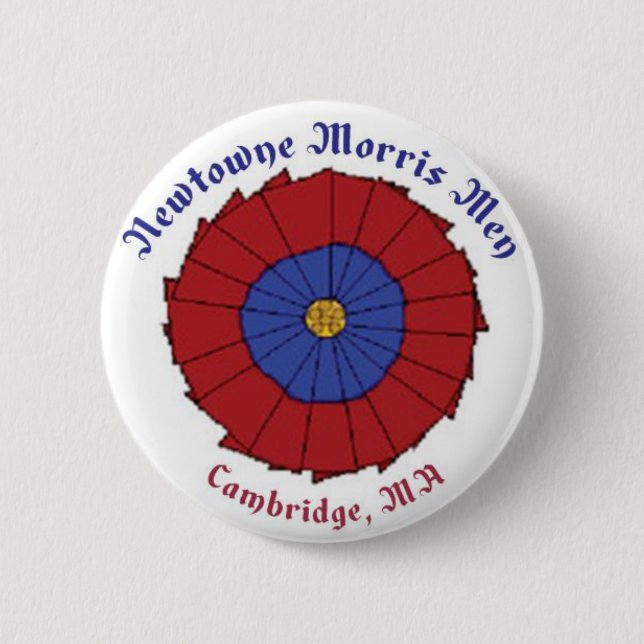 Badge Rond 5 Cm Bouton d'hommes de Newtowne Morris (Devant)