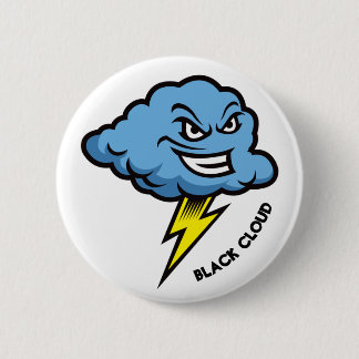 Badge Rond 5 Cm Bouton d'Humour Black Cloud EMS 911