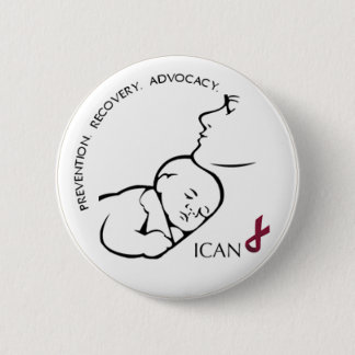 Badge Rond 5 Cm Bouton d'ICAN