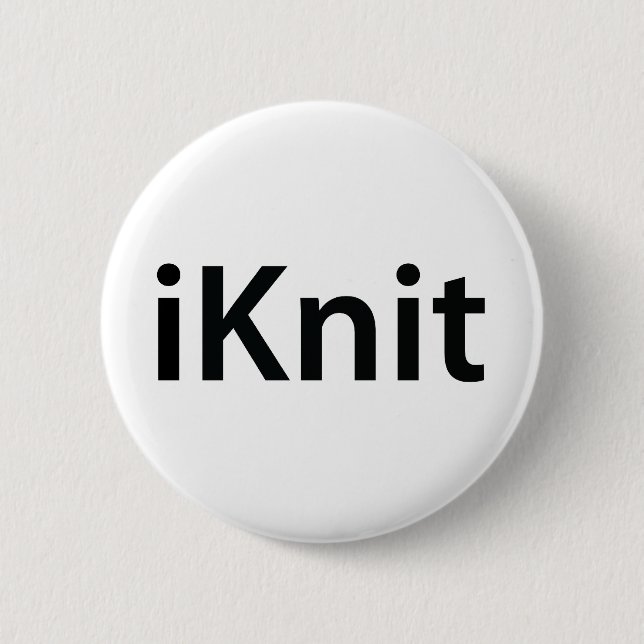 Badge Rond 5 Cm bouton d'iKnit (Devant)