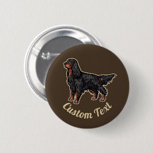 Badge Rond 5 Cm Bouton d'illustration Gordon Setter