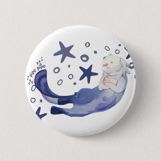 Badge Rond 5 Cm Bouton d'impact Otter Genshin