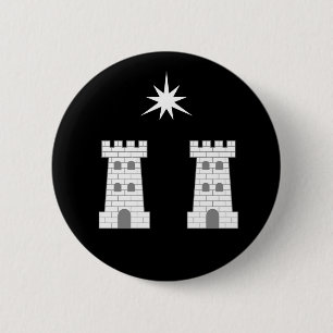 Badge Rond 5 Cm Bouton d'insigne Barony of Stargate Populace