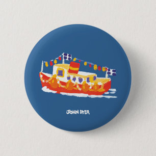Badge Rond 5 Cm Bouton d'insigne d'art : Ferry de tinctorial de