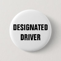 bouton d'insigne de conducteur désigné simple