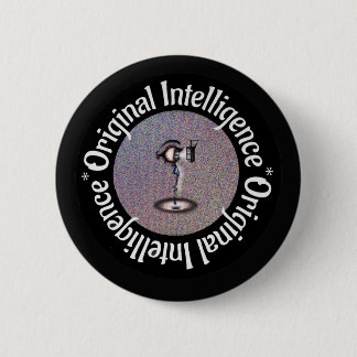 Badge Rond 5 Cm Bouton d'Intelligence Originelle (I.O.)