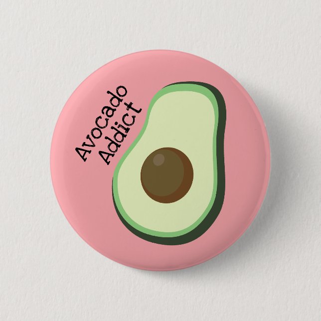Badge Rond 5 Cm Bouton d'intoxiqué d'avocat (Devant)