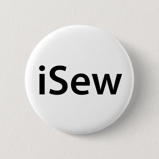 Badge Rond 5 Cm bouton d'iSew (Devant)