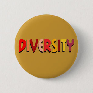 Badge Rond 5 Cm Bouton Diversité (automne)
