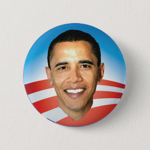 Badge Rond 5 Cm Bouton d'Obama