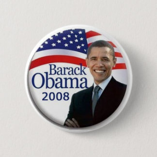 Badge Rond 5 Cm Bouton d'Obama