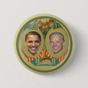 Badge Rond 5 Cm Bouton d'Obama 2012