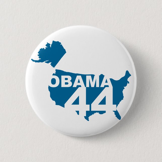 Badge Rond 5 Cm Bouton d'Obama 44 (Devant)