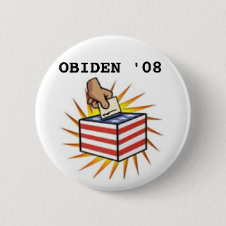 BADGE ROND 5 CM BOUTON D'OBAMA BIDEN