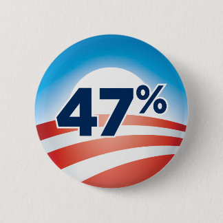 Badge Rond 5 Cm Bouton d'Obama de 47 pour cent