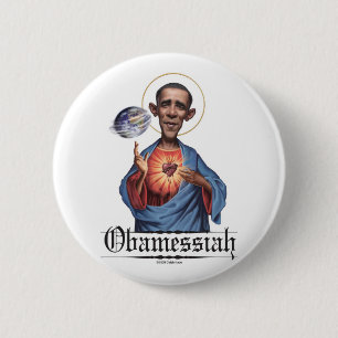 Badge Rond 5 Cm Bouton d'Obamessiah