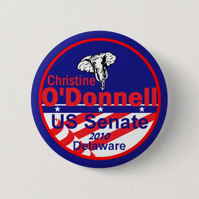 Badge Rond 5 Cm Bouton d'O'Donnell Delaware (Devant)
