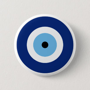 Badge Rond 5 Cm Bouton d'oeil mauvais