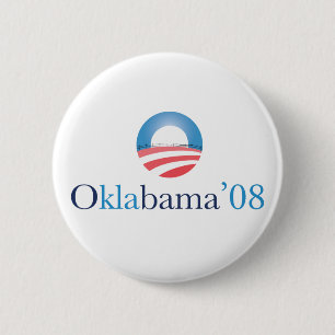 Badge Rond 5 Cm Bouton d'Oklabama