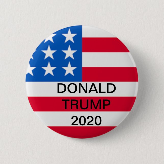 Badge Rond 5 Cm Bouton DONALD TRUMP pour Président 2020 (Devant)