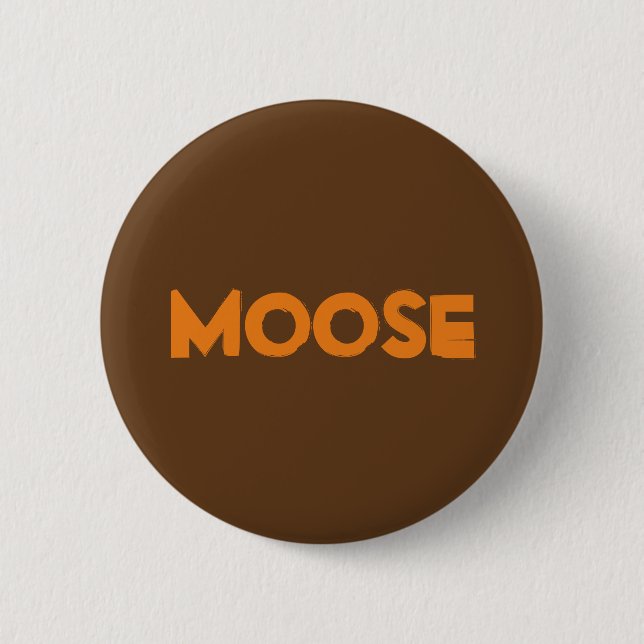 Badge Rond 5 Cm Bouton d'orignal (Devant)