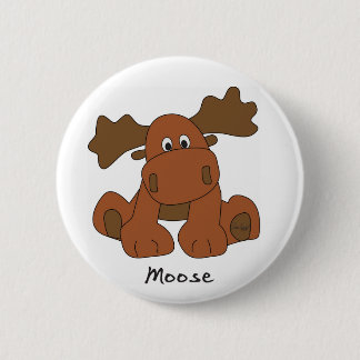 Badge Rond 5 Cm Bouton d'orignal