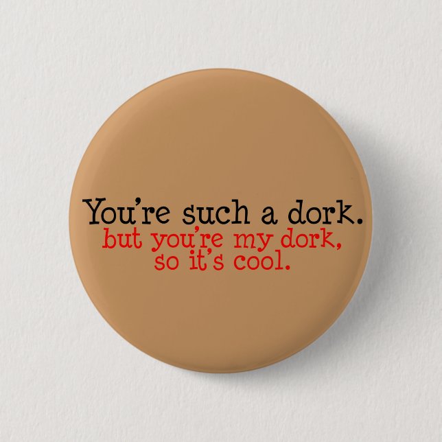 Badge Rond 5 Cm Bouton Dork Lover (Devant)