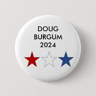 Badge Rond 5 Cm Bouton Doug Burgum pour Président 2024