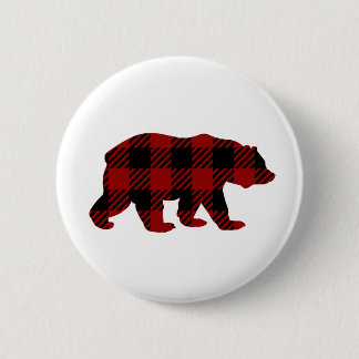 Badge Rond 5 Cm Bouton d'ours de plaid de Buffalo