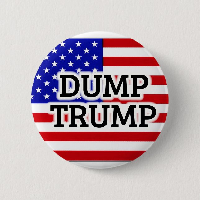 Badge Rond 5 Cm Bouton Drapeau américain TRUMP (Devant)
