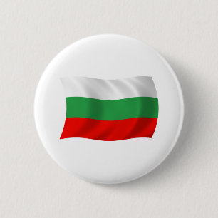 Badge Rond 5 Cm Bouton Drapeau Bulgarie