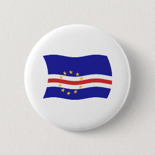 Badge Rond 5 Cm Bouton Drapeau Cap-Vert