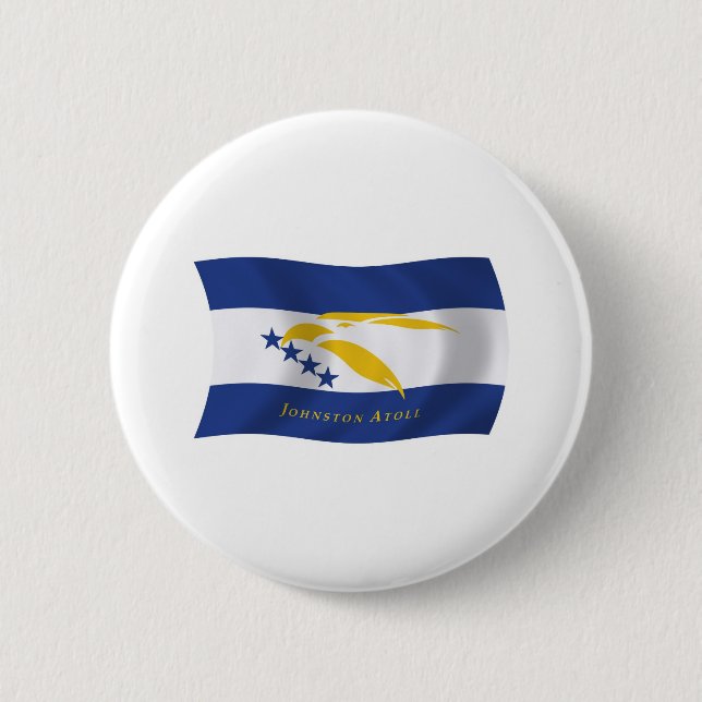 Badge Rond 5 Cm Bouton drapeau de l'atoll de Johnston (Devant)