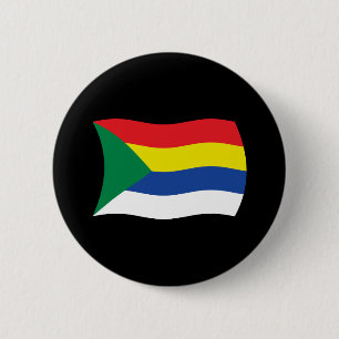 Badge Rond 5 Cm Bouton Drapeau Druze