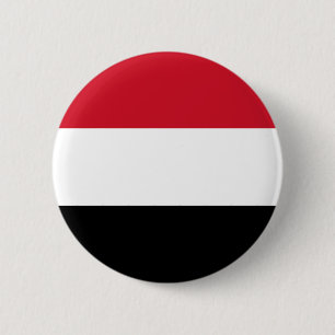 Badge Rond 5 Cm Bouton Drapeau du Yémen