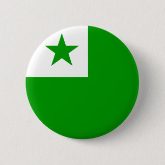 Badge Rond 5 Cm Bouton drapeau espéranto