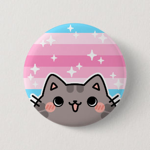 Badge Rond 5 Cm Bouton Drapeau féminin Trans LGBT Pride