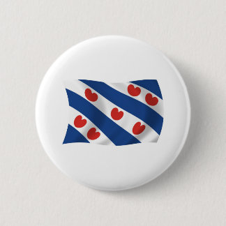 Badge Rond 5 Cm Bouton Drapeau Frise